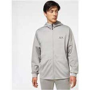 Oakley Jacket Mens XXL FZ Foundational Hoodie 2.0 Performance Fit Full Zip Grey